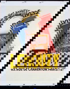 Original Vintage 1930s French TSF Radio Poster: ErelTSF - Lemouzy (Radio)Lithograph 193531.1 x 23.2 in. (79 x 59 cm)Printer: Pub. Giorgi, ParisCondition Details: (A-) was folded, on linen#France #Radio #Design