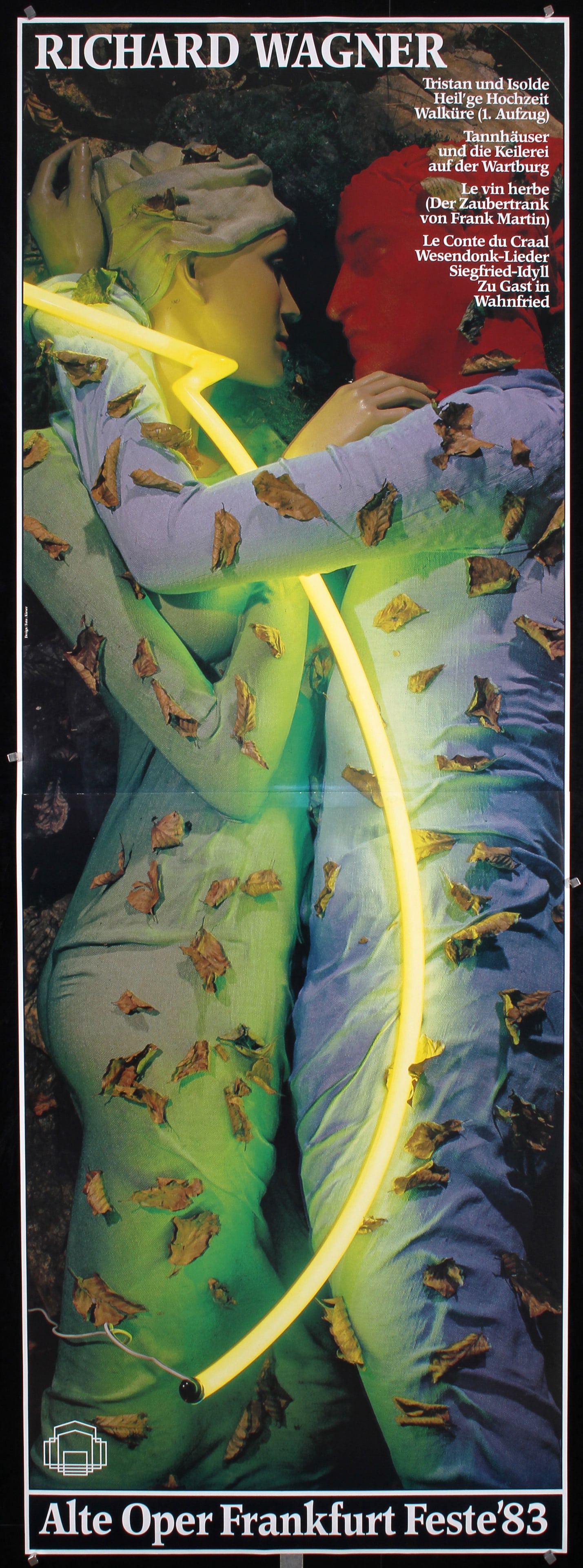 Original 1980s Modern Design Opera Poster Kieser Art (1 of 1)