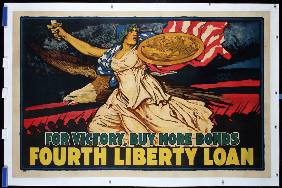 Rare Original American World War I Poster For Victory (1 of 1)