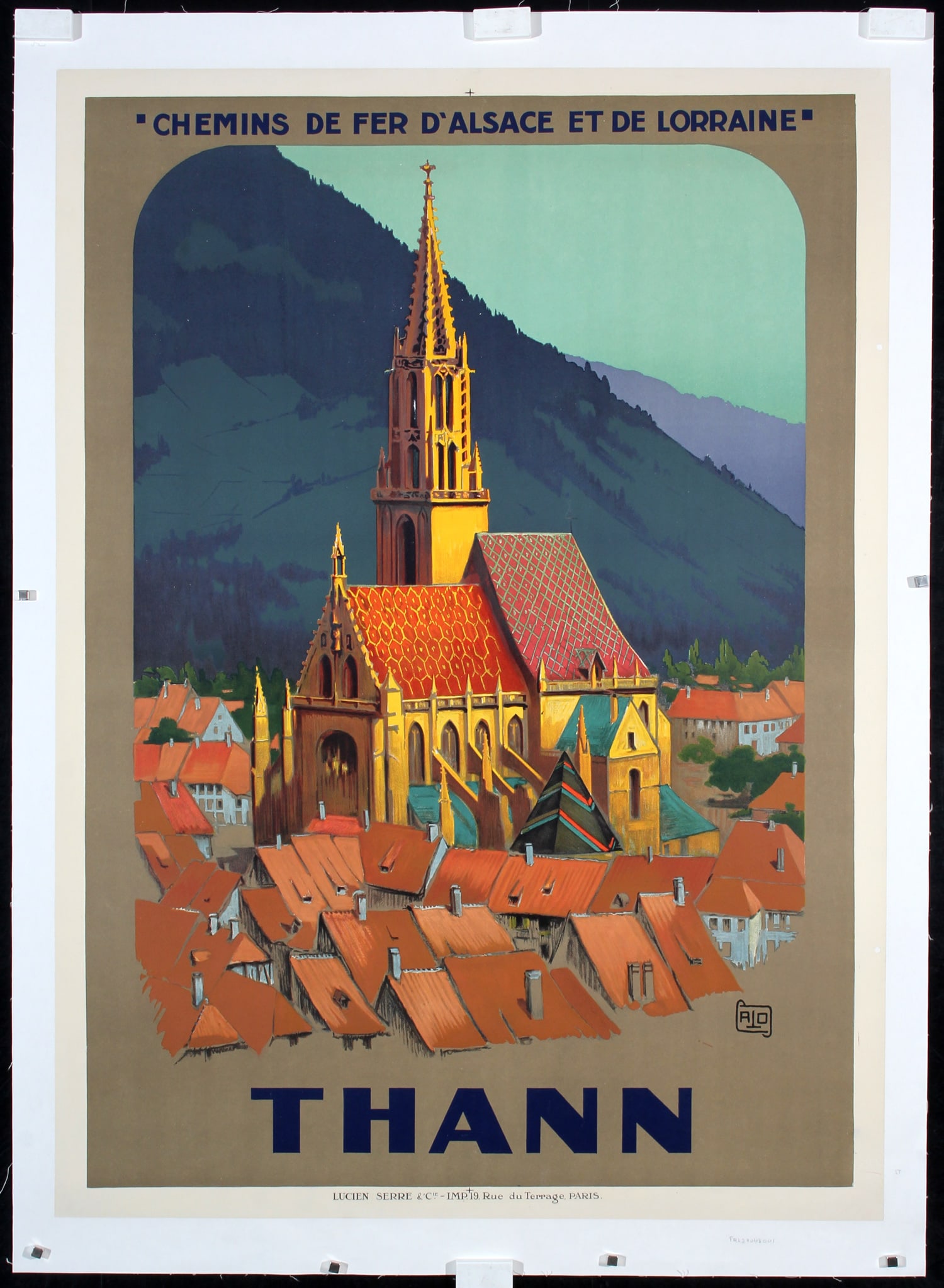 Original Vintage 1920s French Travel Poster ALO Thann (1 of 1)