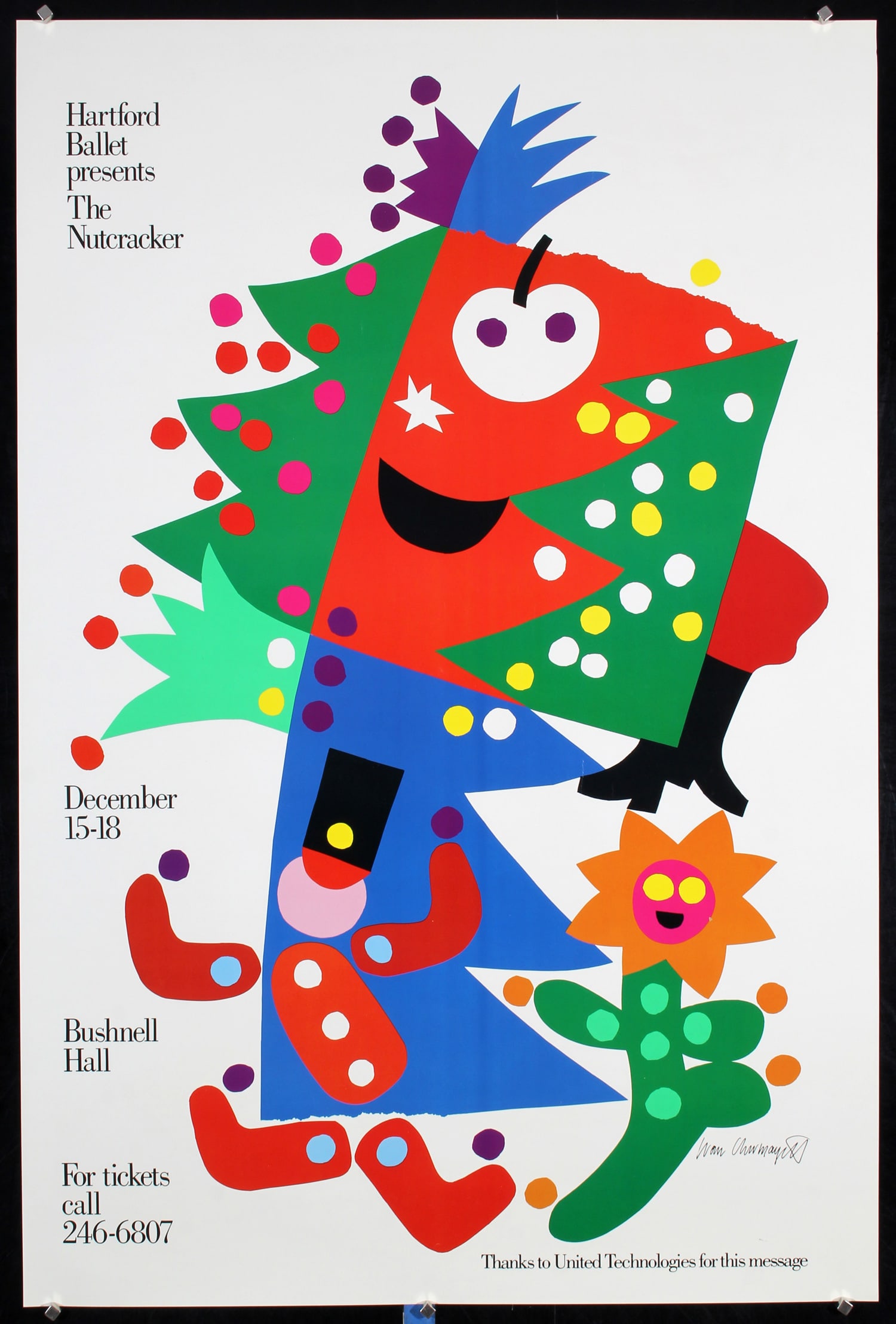 Original ca. 1980s The Nutcracker Poster Chermayeff Art (1 of 1)