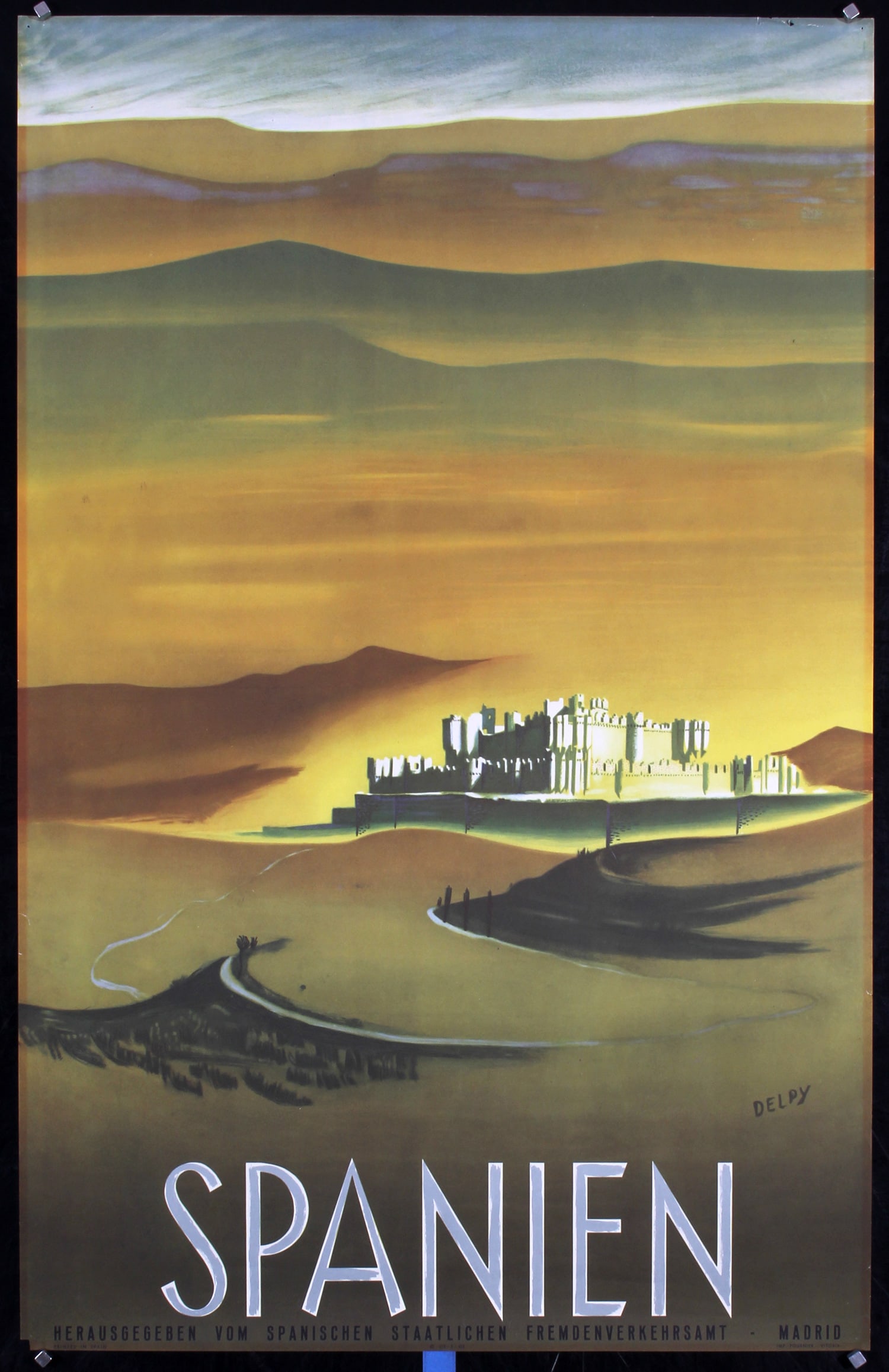 Original Vintage 1950s Travel Poster SPAIN Delpy (1 of 1)