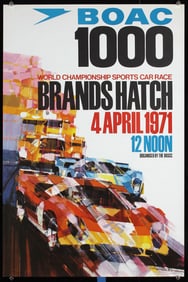 2 Original 1970s British Brands Hatch Racing Posters