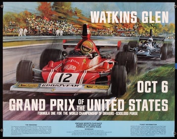 3 Original 1970s Grand Prix Posters Michael Turner Art
