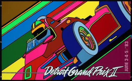 8 Original 1980s Detroit Grand Prix Racing Posters