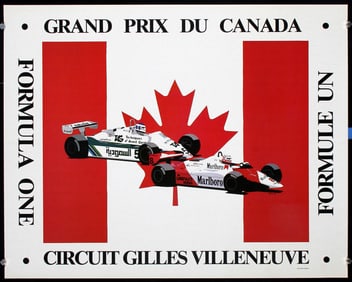 6 Original 1980s/90s Grand Prix Racing Posters