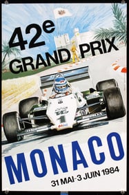 Group of 3 Original 1980s Monaco Grand Prix Posters
