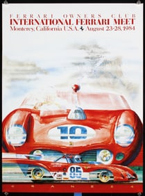 3 Original 1980s/90 Ferrari Posters California Queener