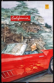 3 Original 1990s Ch. Queener Ferrari Posters California