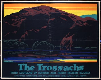 Original 1920s British Rail Travel Poster The Trossachs