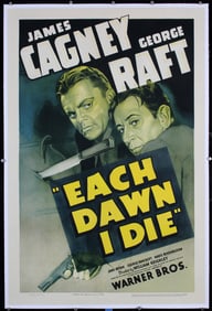 Original 1939 US 1-Sheet Poster Each Dawn I Die