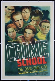 Original 1938 US 1-Sheet Poster BOART Crime School