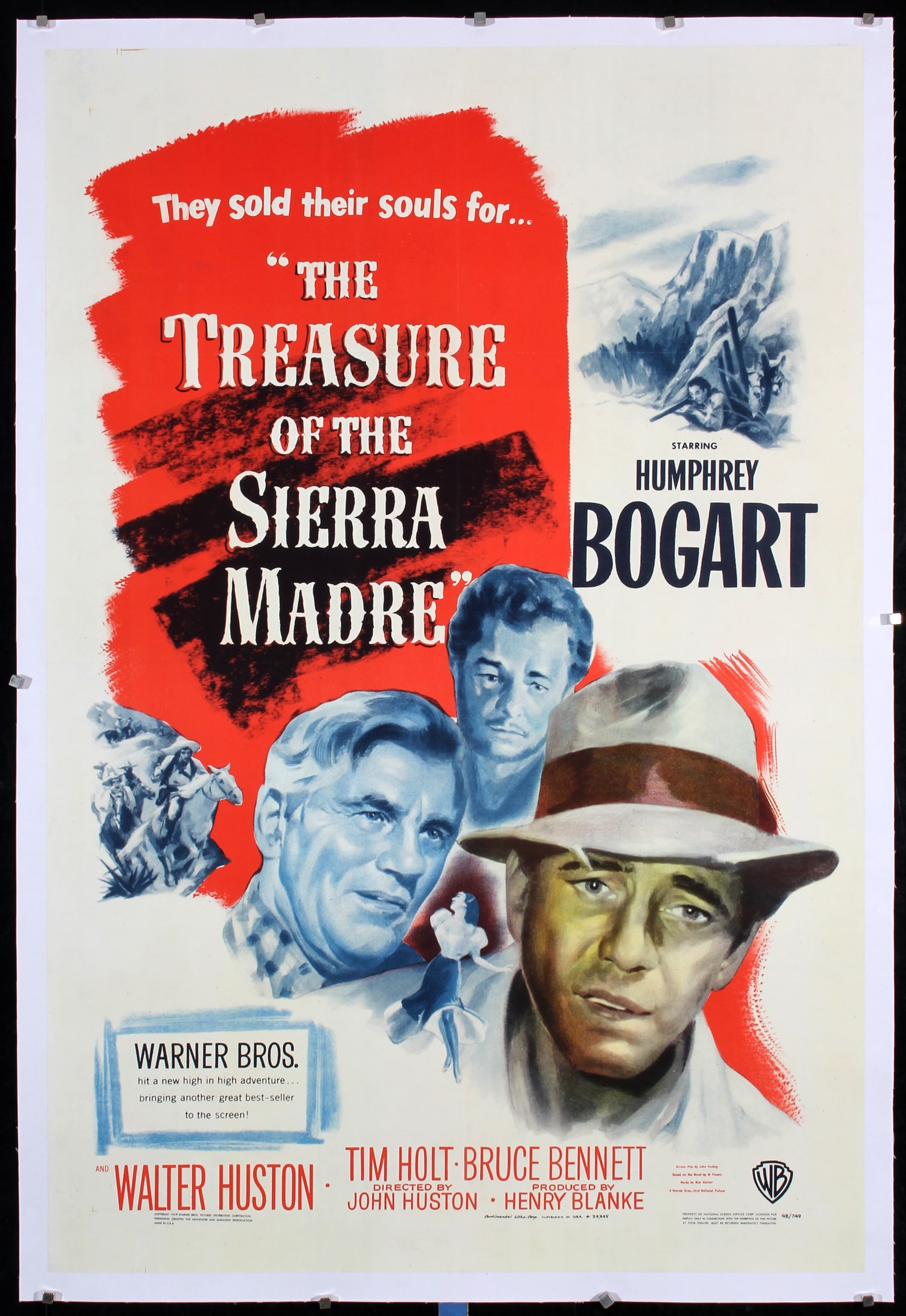Original 1948 US 1-Sheet Poster Treasure Sierra Madre (1 of 1)