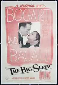Original 1946 US 1-Sheet Poster BOGART The Big Sleep