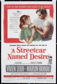 Original 1951 1-Sheet Poster A Streetcar Named Desire