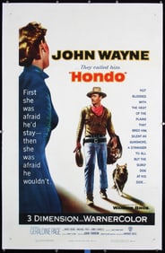 Original 1953 US 1-Sh Poster Hondo John Wayne