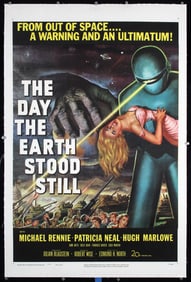 RARE ORIGINAL Day The Earth Stood Still US 1-Sh Poster