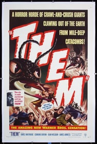 Original Vintage 1954 US 1-Sheet Film Poster THEM