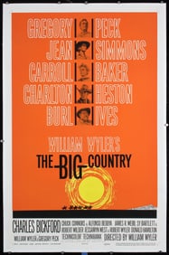 Original 1958 US 1-Sheet Poster Big Country SAUL BASS
