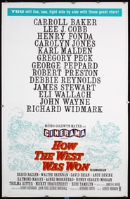 Original 1962 US 1-Sh Poster How the West was won