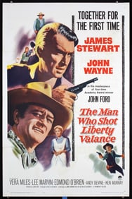 Original 1962 1-Sh Poster Man Who Shot Liberty Valance