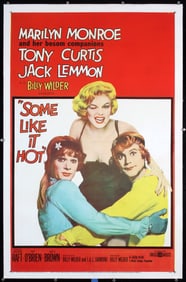 Original 1959 US 1-Sh Poster Some Like It Hot M Monroe