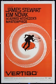 RARE Original 1958 VERTIGO US 1-Sheet Poster