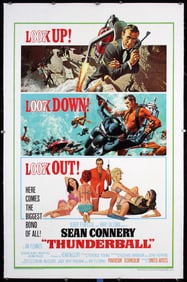 Original 1965 Thunderball US 1-Sheet Poster James Bond