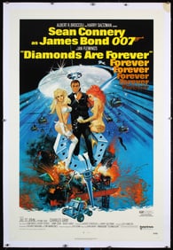 Original 1971 Diamonds Are Forever US 1-Sheet Poster