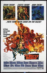Original 1967 US 1-Sheet Poster Dirty Dozen