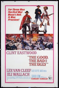 Original 1968 Good Bad and Ugly US 1-Sheet Poster