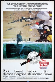 Original 1968 US 1-Sheet Poster Ice Station Zebra