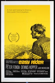 Original 1969 1-Sheet Poster EASY RIDER Dennis Hopper