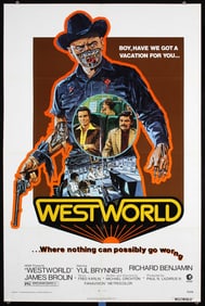 Original 1973 US 1-Sheet Poster Westworld Crichton