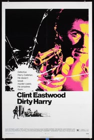 Original 1971 1-Sheet Poster DIRTY HARRY Clint Eastwood