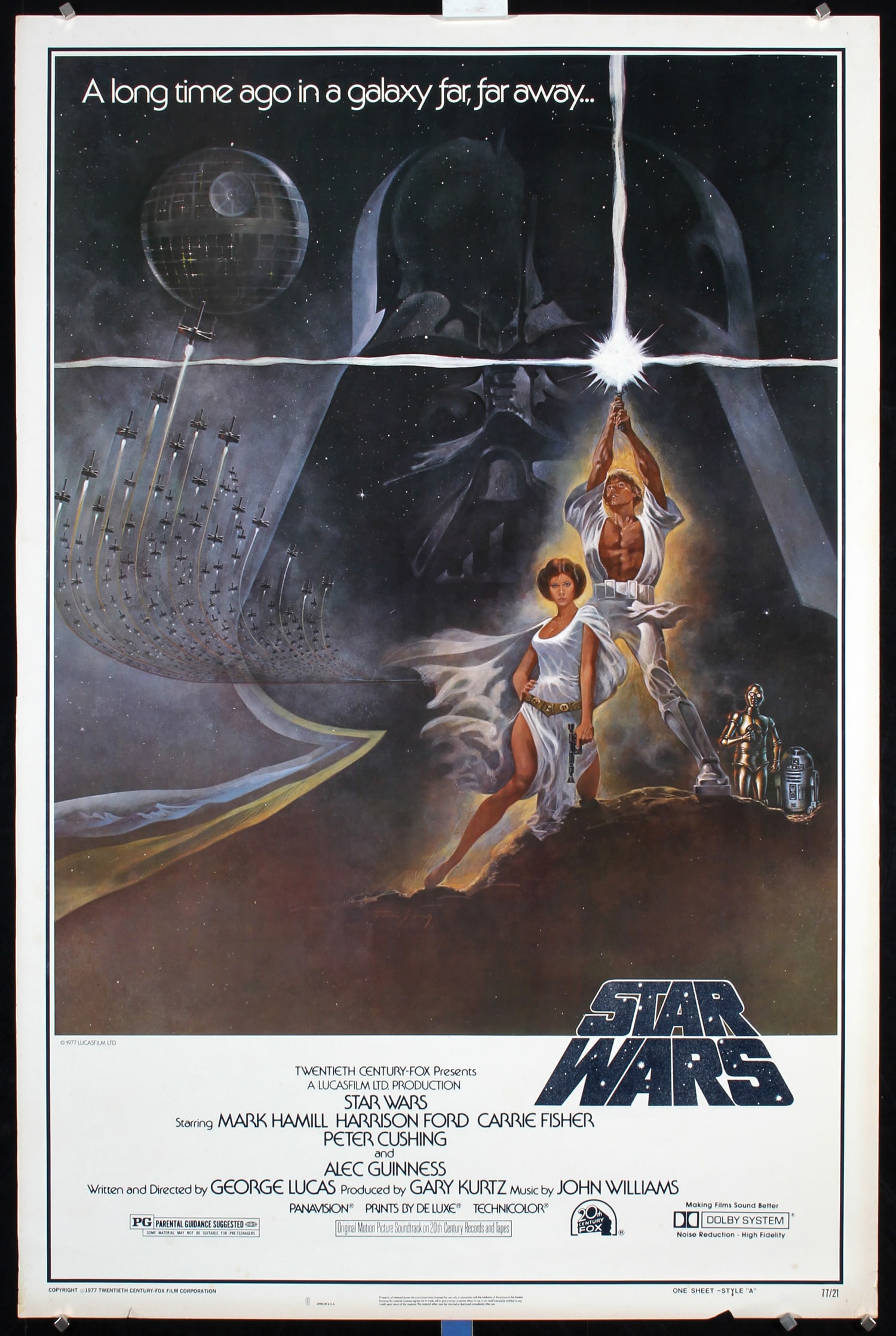 Original 1977 US 1-Sheet Poster STAR WARS Style A (1 of 1)