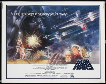 RARE Original 1977 US 1/2-Sheet Poster STAR WARS