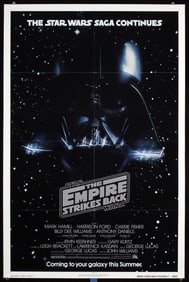 Original 1980 US 1-Sh Poster EMPIRE STRIKES BACK Advanc
