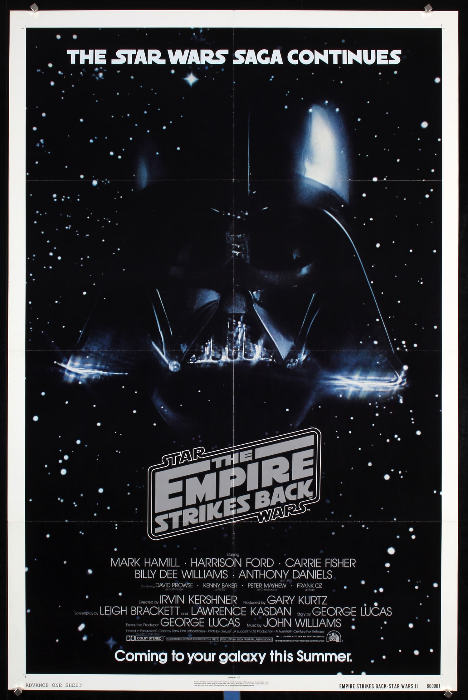 Original 1980 US 1-Sh Poster EMPIRE STRIKES BACK Advanc (1 of 1)