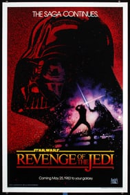 Original 1983 US 1-Sh Poster REVENGE OF THE JEDI Teaser
