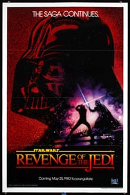 Original 1983 US 1-Sh Poster REVENGE OF THE JEDI Teaser