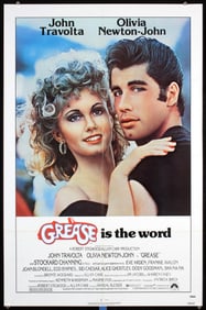 Original 1978 1-Sheet Poster GREASE John Travolta