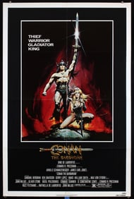 Original 1982 Poster Conan The Barbarian Schwarzenegger