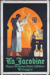 Original 1920s French Jacobine Liquor Poster CARLU Art