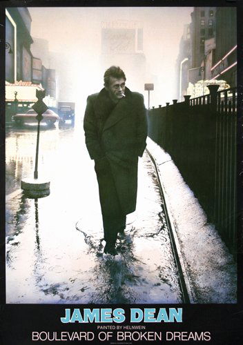 201 Orig Helnwein James Dean Poster Blvd Broken Dream Apr 22
