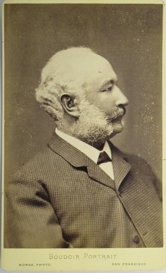 Adolph Sutro Portrait Photograph (1, with The Dai: Virginia City,NV - Storey County - c1878 - In this two piece collection are a Boudoir Portrait of Adolph Sutro and a supplement from The Daily Independent, Oct. 31, 1874. This suppl