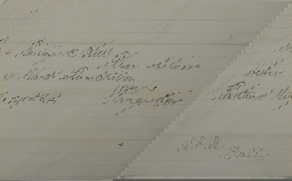 Tracy and King Note: Portland,OR - Multnomah County - 1864 - A handwritten half page note that reads, "Please deliver bearer 10 flasks Quicksilver." Signed "Tracy & King". Tracy was on