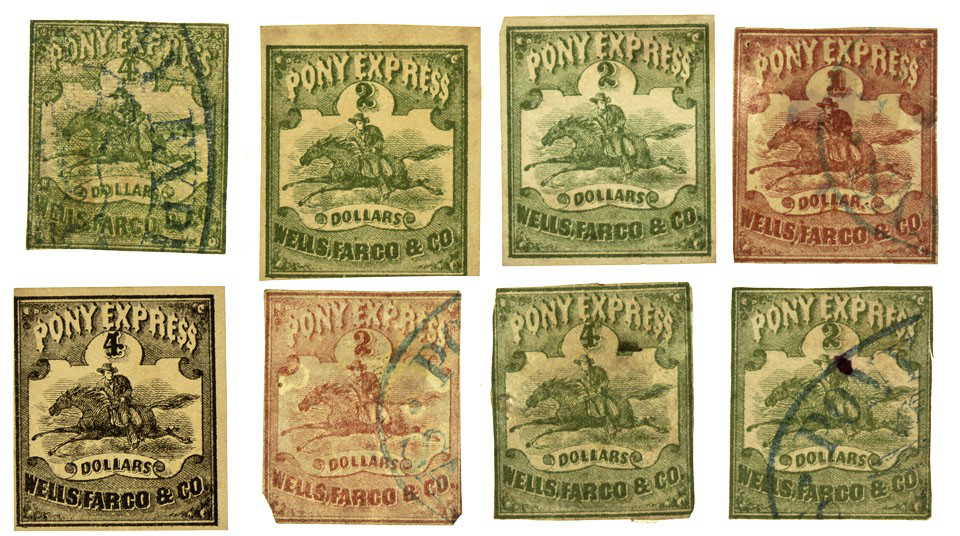 1139 NV Comstock,1861 Pony Express Stamps