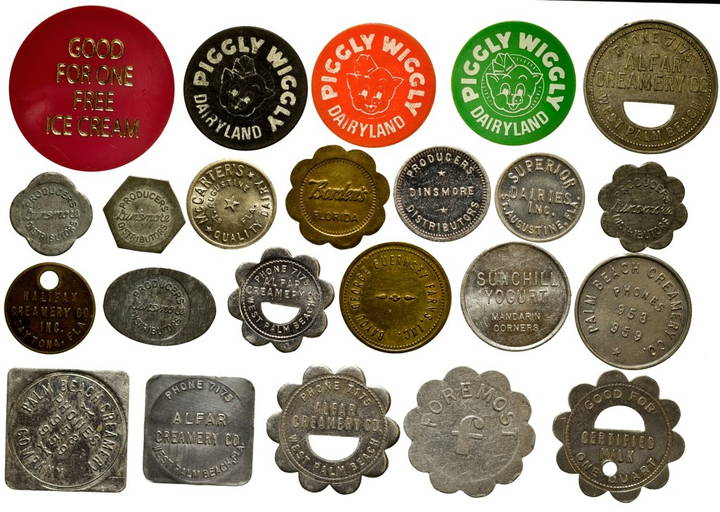Florida Dairy Tokens