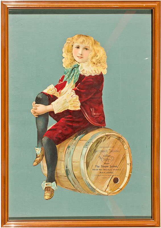 San Jose Saloon Advertisement - San Jose, CA: c1880 This is an advertisement for the Teapot Saloon located at 10-12 South Market St. San Jose, California. The proprietors Berryman & Johnston used the slogan â€œCall and see us and walk the spi